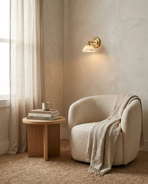 Aurelle Alabaster Wall Sconce