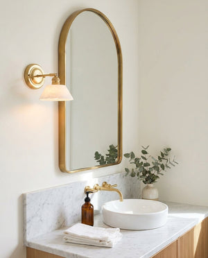 Aurelle Alabaster Wall Sconce