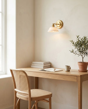Aurelle Alabaster Wall Sconce