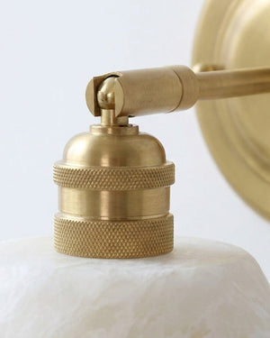 Aurelle Alabaster Wall Sconce