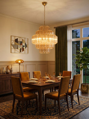 Aurum Cascade Glass Chandelier