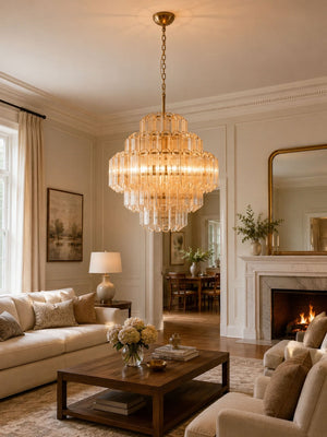 Aurum Cascade Glass Chandelier