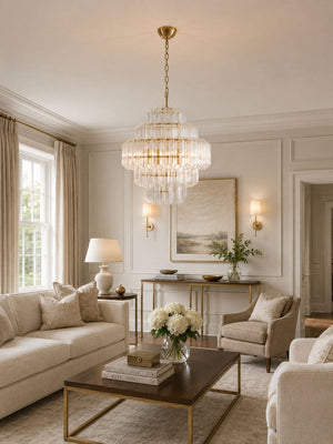 Aurum Cascade Glass Chandelier
