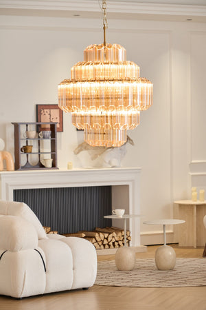 Aurum Cascade Glass Chandelier