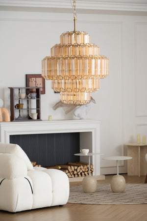 Aurum Cascade Glass Chandelier