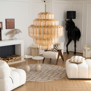 Aurum Cascade Glass Chandelier