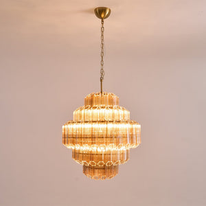 Aurum Cascade Glass Chandelier