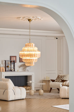 Aurum Cascade Glass Chandelier