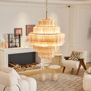 Aurum Cascade Glass Chandelier