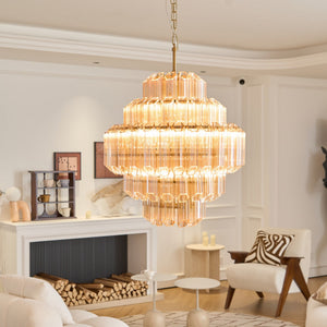 Aurum Cascade Glass Chandelier
