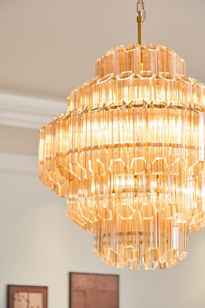 Aurum Cascade Glass Chandelier