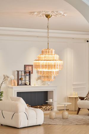Aurum Cascade Glass Chandelier
