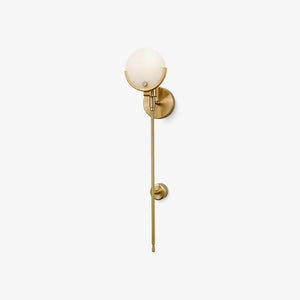 Ava Brass Alabaster Wall Lamp