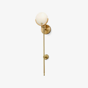Ava Brass Alabaster Wall Lamp