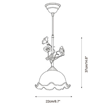 Lampada a Sospensione Avelora — Disegni dimensionali 1