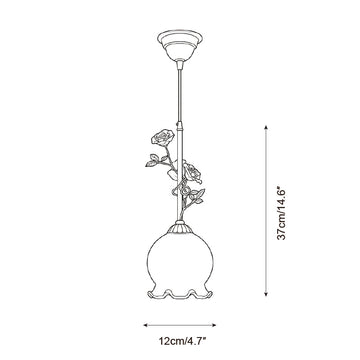 Lampada a Sospensione Avelora — Disegni dimensionali 3