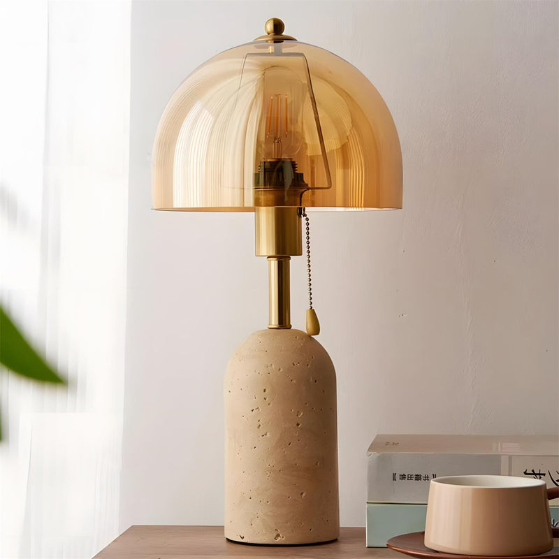 Avero Travertine Table Lamp – detail 14