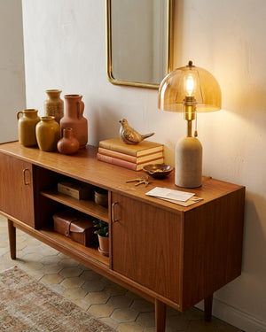 Avero Travertine Table Lamp