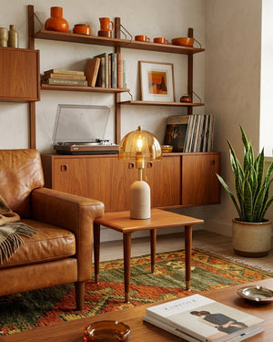 Avero Travertine Table Lamp