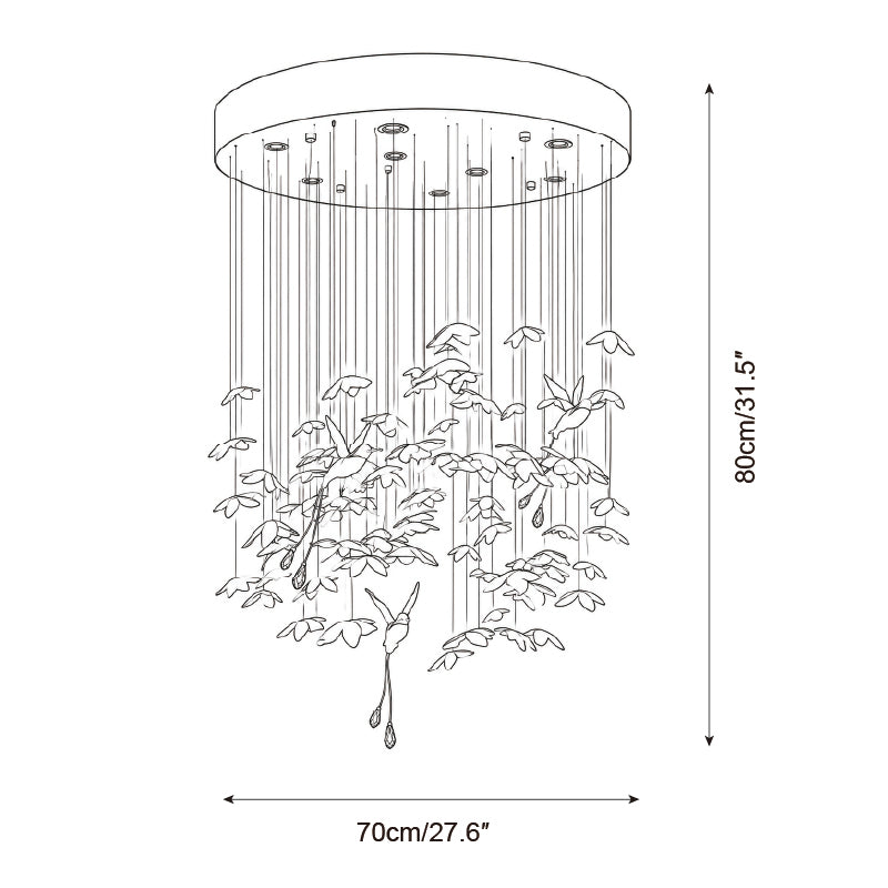 Aviara Kronleuchter — Maßzeichnungen 1