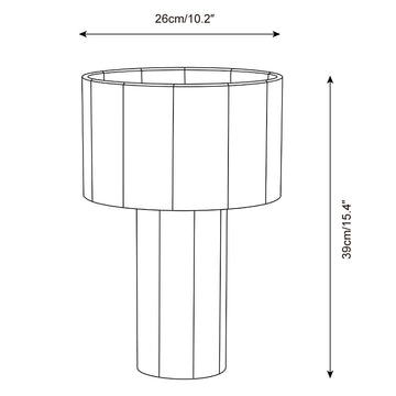 Lampe de table Aviora — Plans de dimensions 1