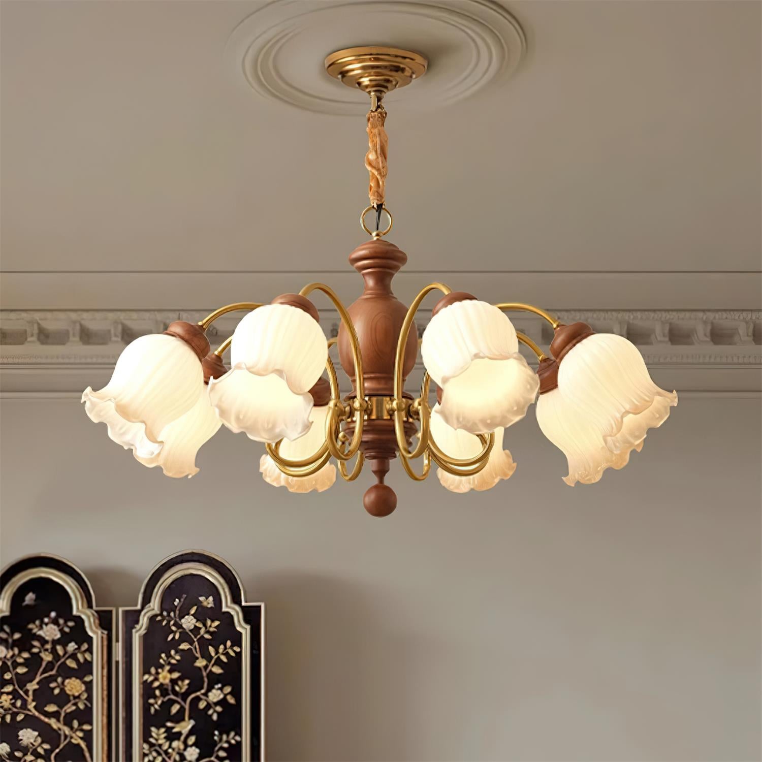 Aysha Wood Chandelier