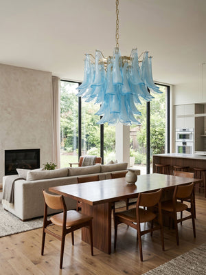 Azure Drift Glass Chandelier