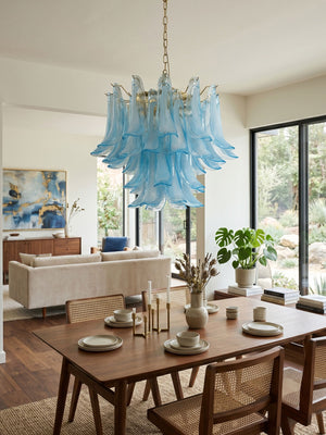 Azure Drift Glass Chandelier