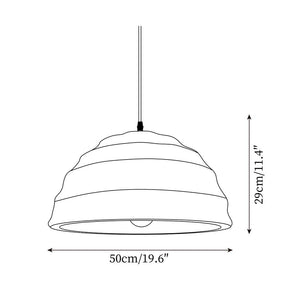 Azure Dome Pendant Lamp 19.6″- 11.4″