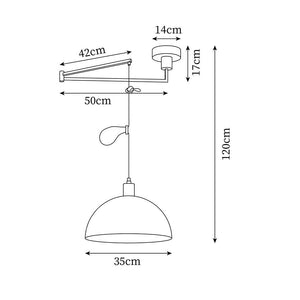 Ballina Pendant Lamp 13.7″- 47.2″ - Docos