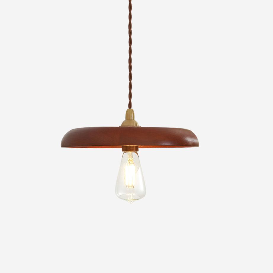 Balmain Wood Pendant Lamp 8.6″- 2.3″ - Docos