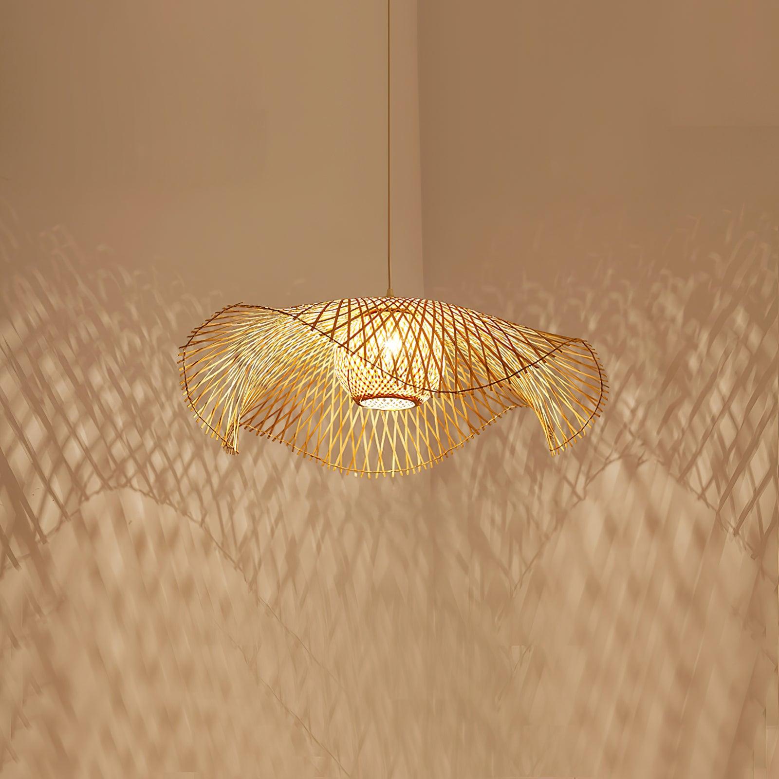 Bamboo Lotus Leaf Pendant Lamp - Docos