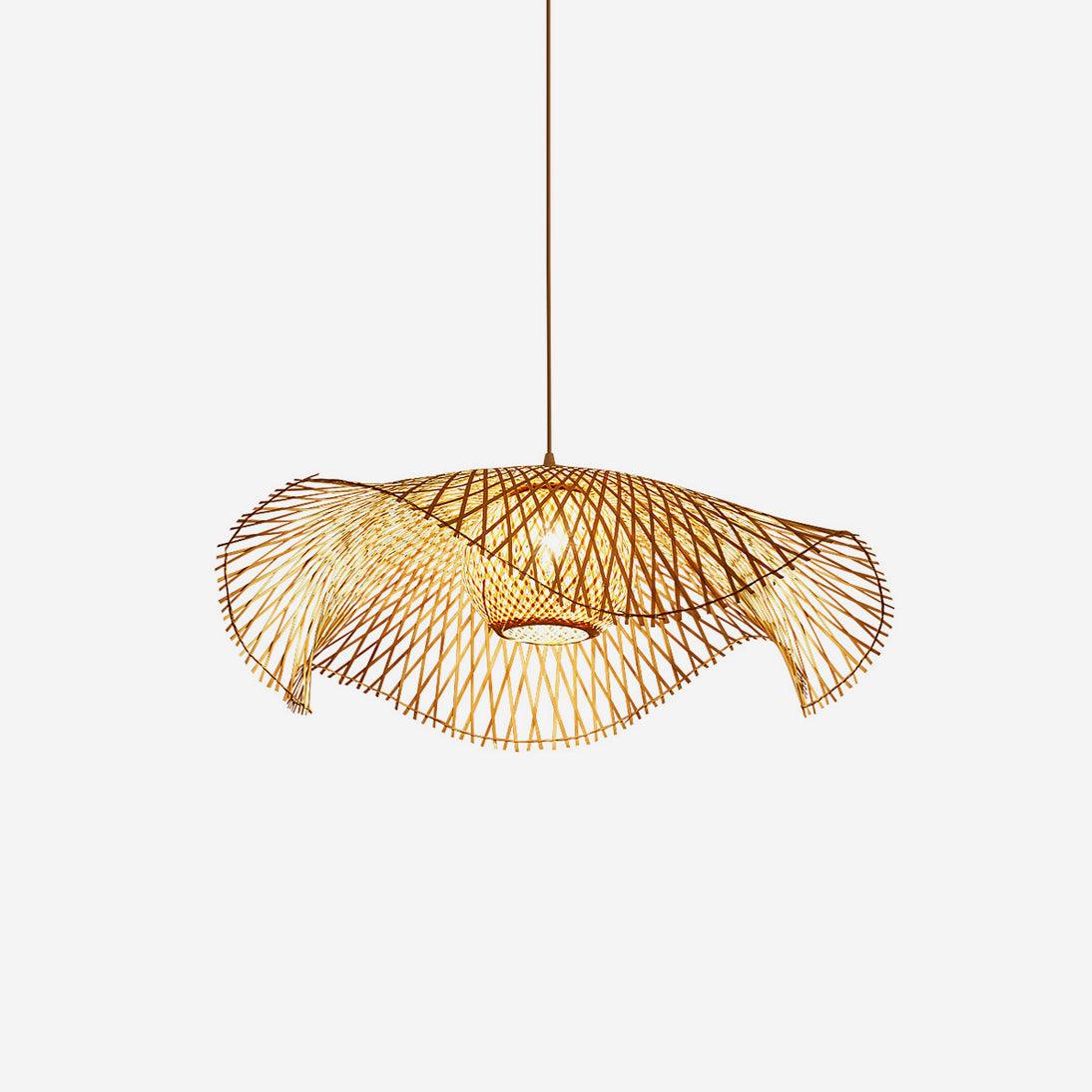 Bamboo Lotus Leaf Pendant Lamp - Docos