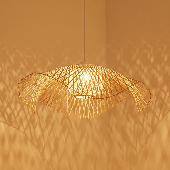 Bamboo Lotus Leaf Pendant Lamp - Docos