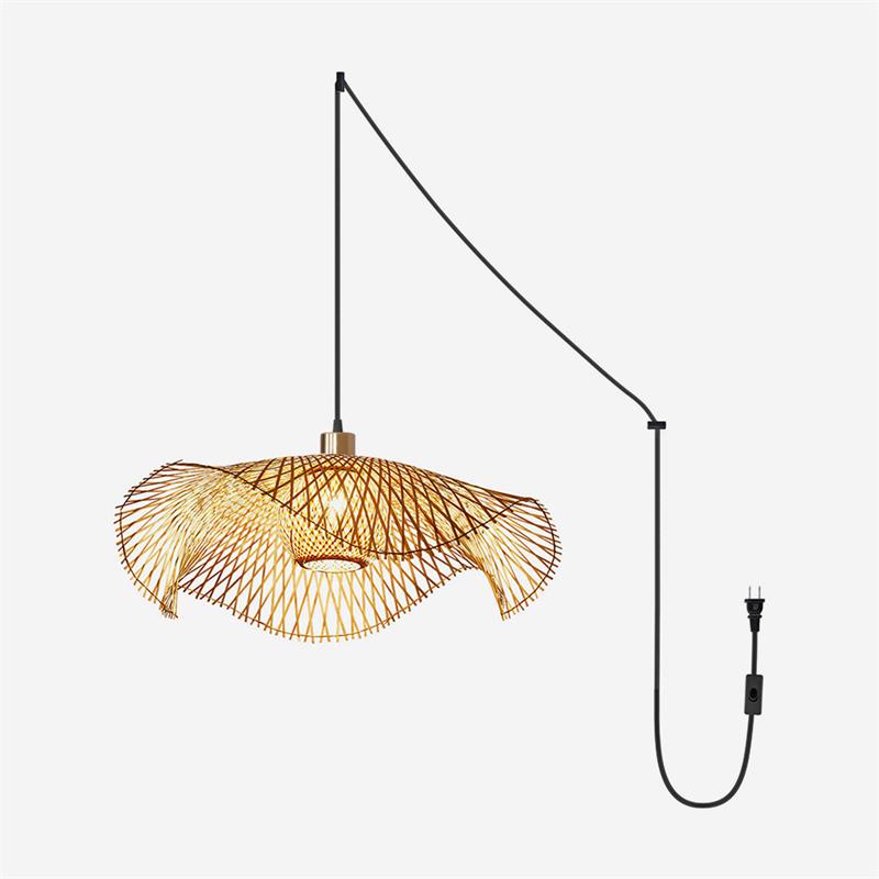 Bamboo Lotus Leaf Plug In Pendant Lamp – detail 26