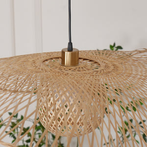 Bamboo Lotus Leaf Pendant Lamp