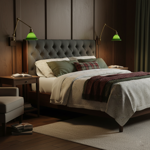 Banker Swing Arm Plug In Wall Light