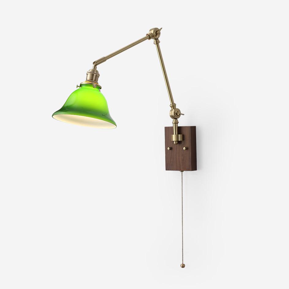 Banker Swing Arm Wall Light 7″- 7″ - Docos