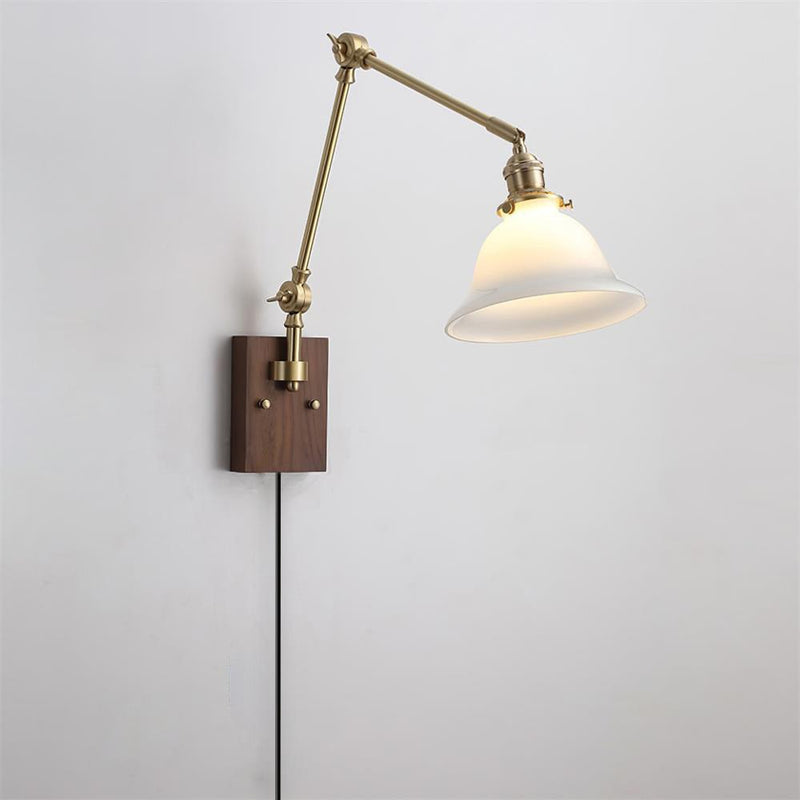 Banker Swing Arm Plug In Wall Light – detail 23