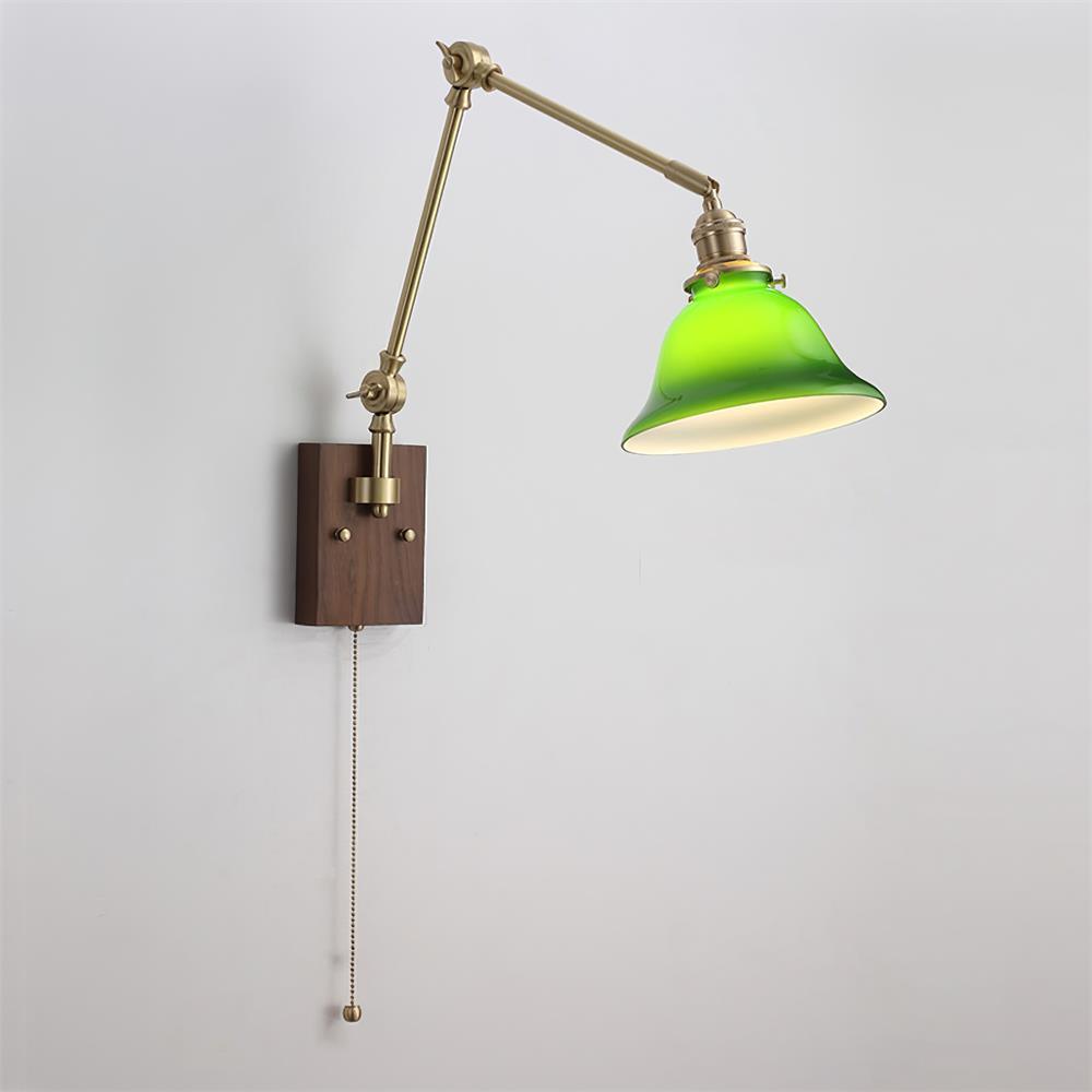 Banker Swing Arm Wall Light 7″- 7″ - Docos