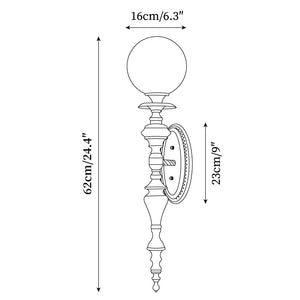 Beatty Messing Wandlampe