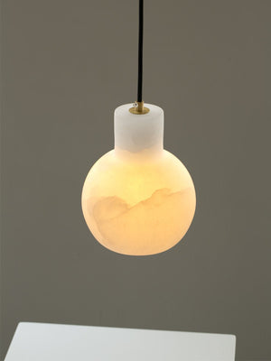Bell Jar Alabaster Cluster Chandelier