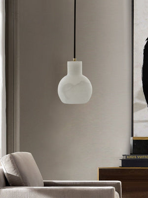 Bell Jar Alabaster Cluster Chandelier
