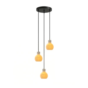 Bell Jar Alabaster Cluster Chandelier
