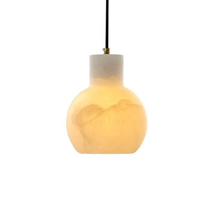 Bell Jar Alabaster Cluster Chandelier