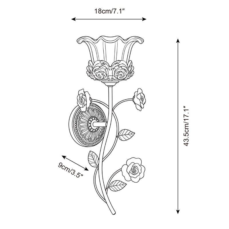 Aplique de Pared Bellavine — Planos de dimensiones 1