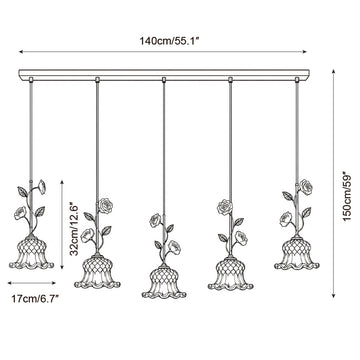 Lampe Suspension Bellavine — Plans de dimensions 4
