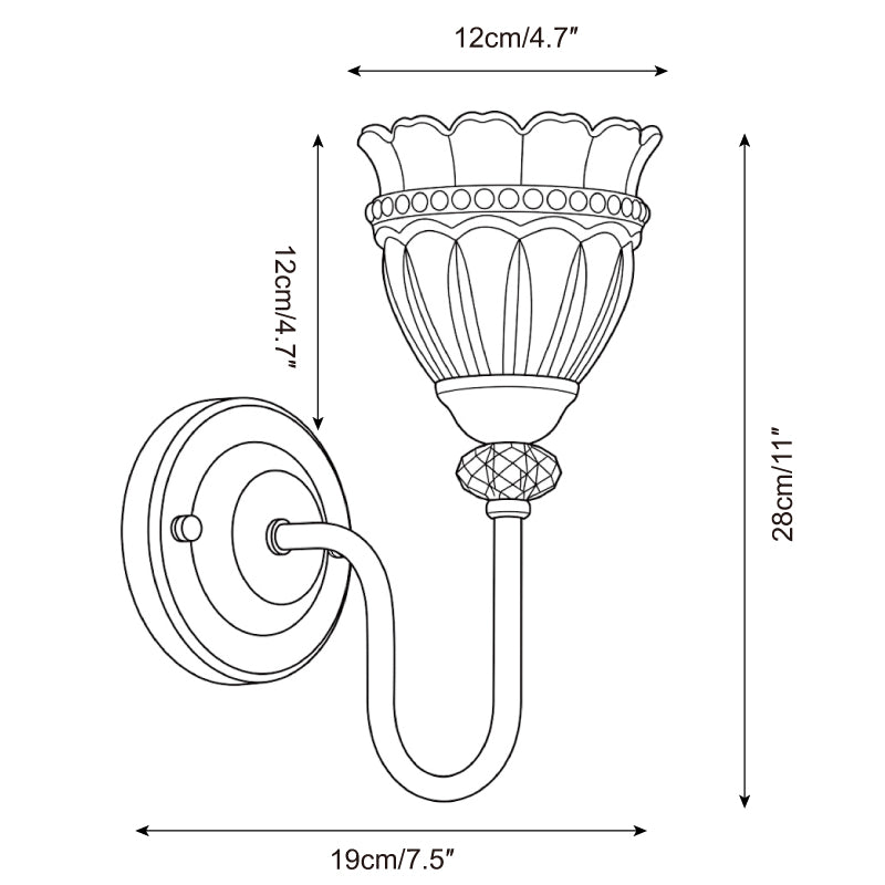 Bellavion Wall Sconce — Dimension drawings 1