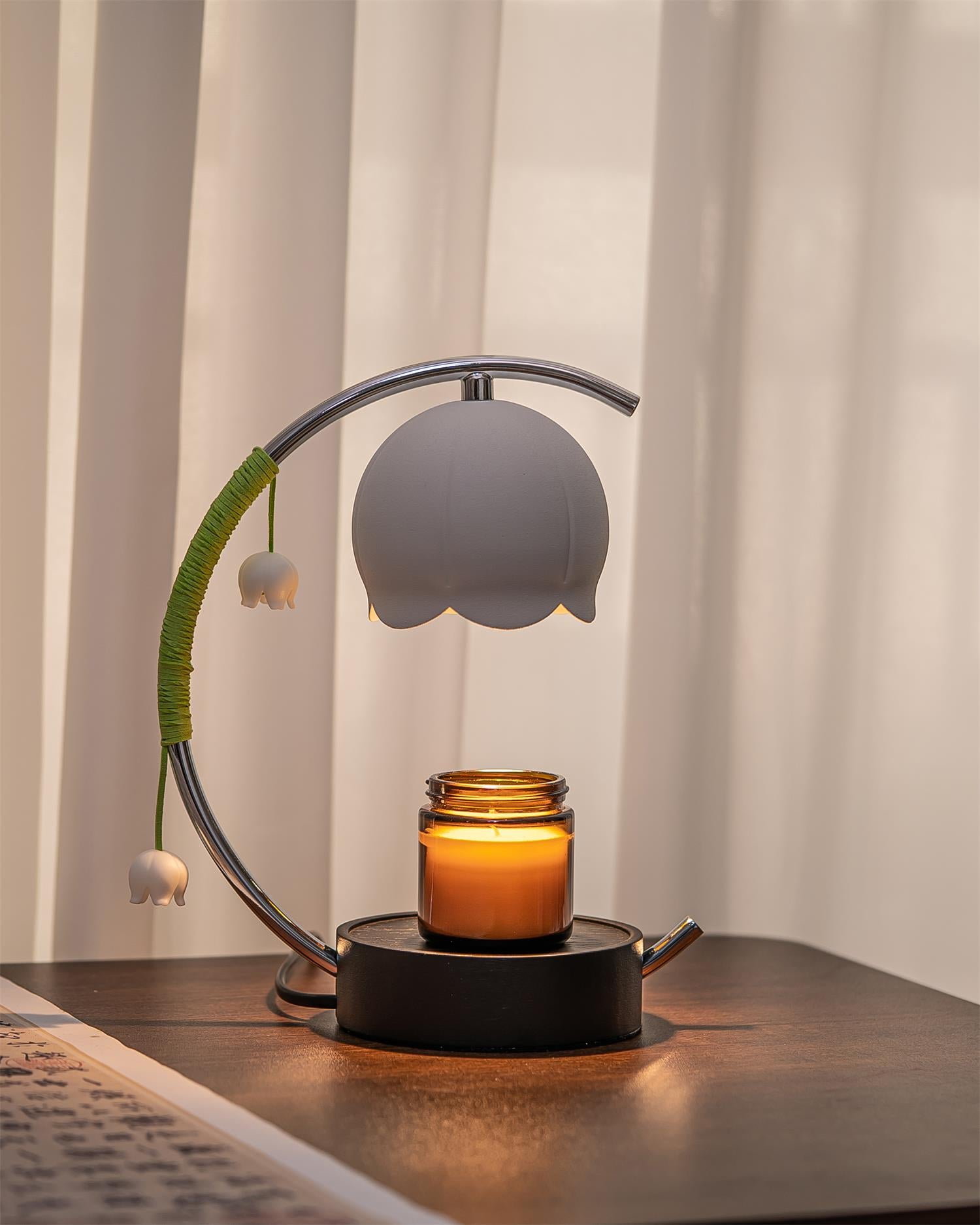 Bellia Candle Warmer Lamp – Chrome