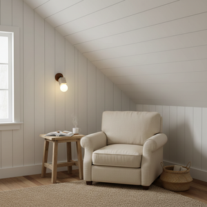 Bezel Travertine Wall Lamp